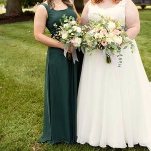 Birdie Gray Emerald Bridesmaid Dress